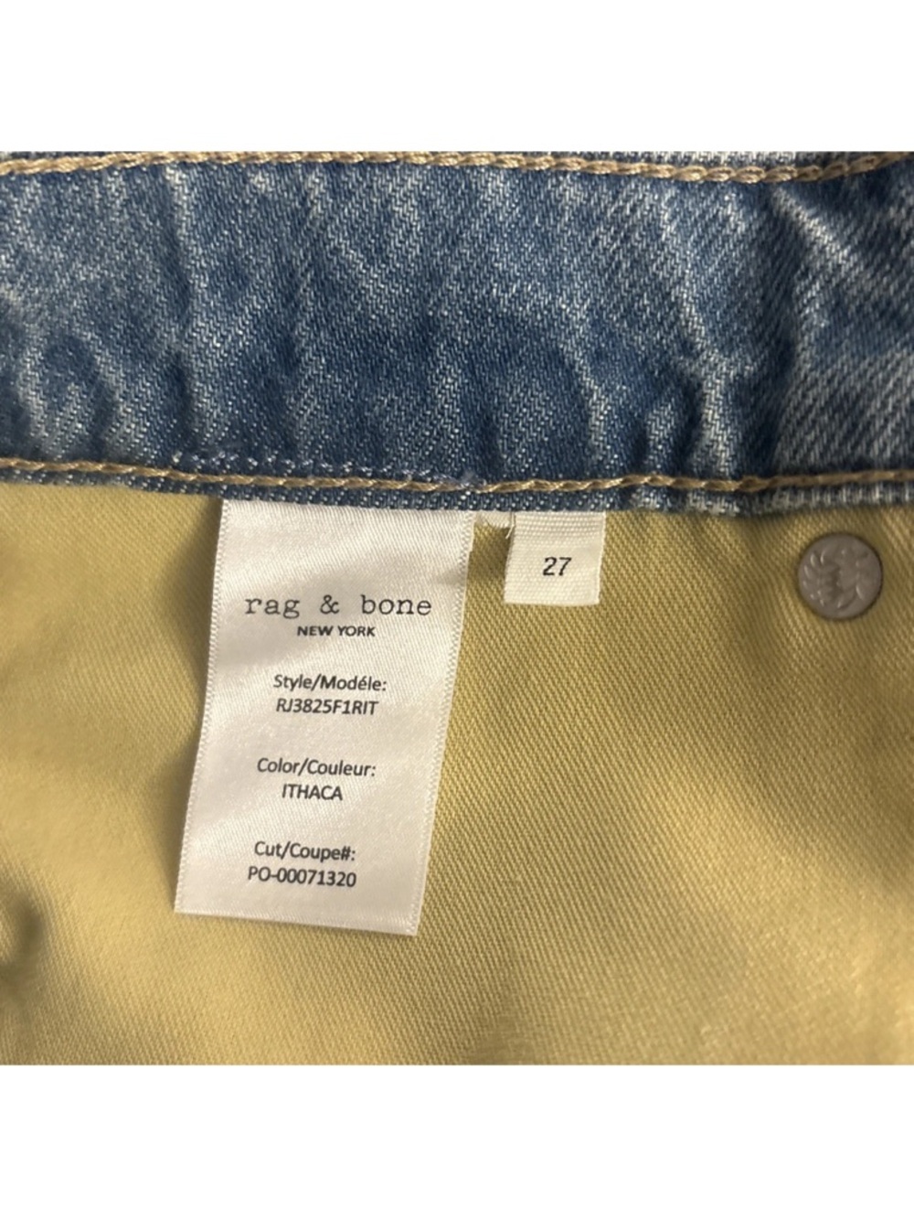 NEW Rag & Bone Shea High-rise Relaxed Straight Full Length Jeans Size 27 - Picture 11 of 16
